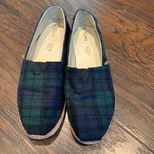 Flannel Toms shoes